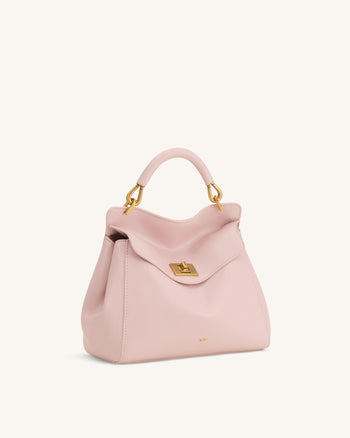 Lucia Borsa Classica con Manico Superiore - Rosa