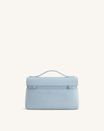 Thea Borsa a mano in similcamoscio - Celeste