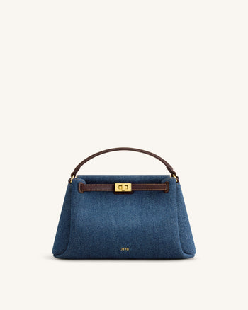 Carmen Borsa con manico superiore - Denim blu