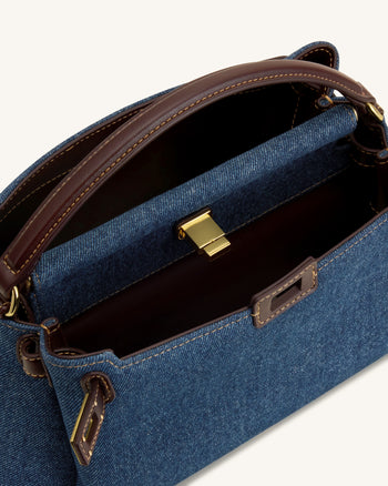 Carmen Borsa con manico superiore - Denim blu