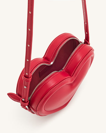 Borsa a forma di cuore Arlene - Fucsia