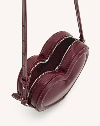 Borsa a forma di cuore Arlene - Bordeaux