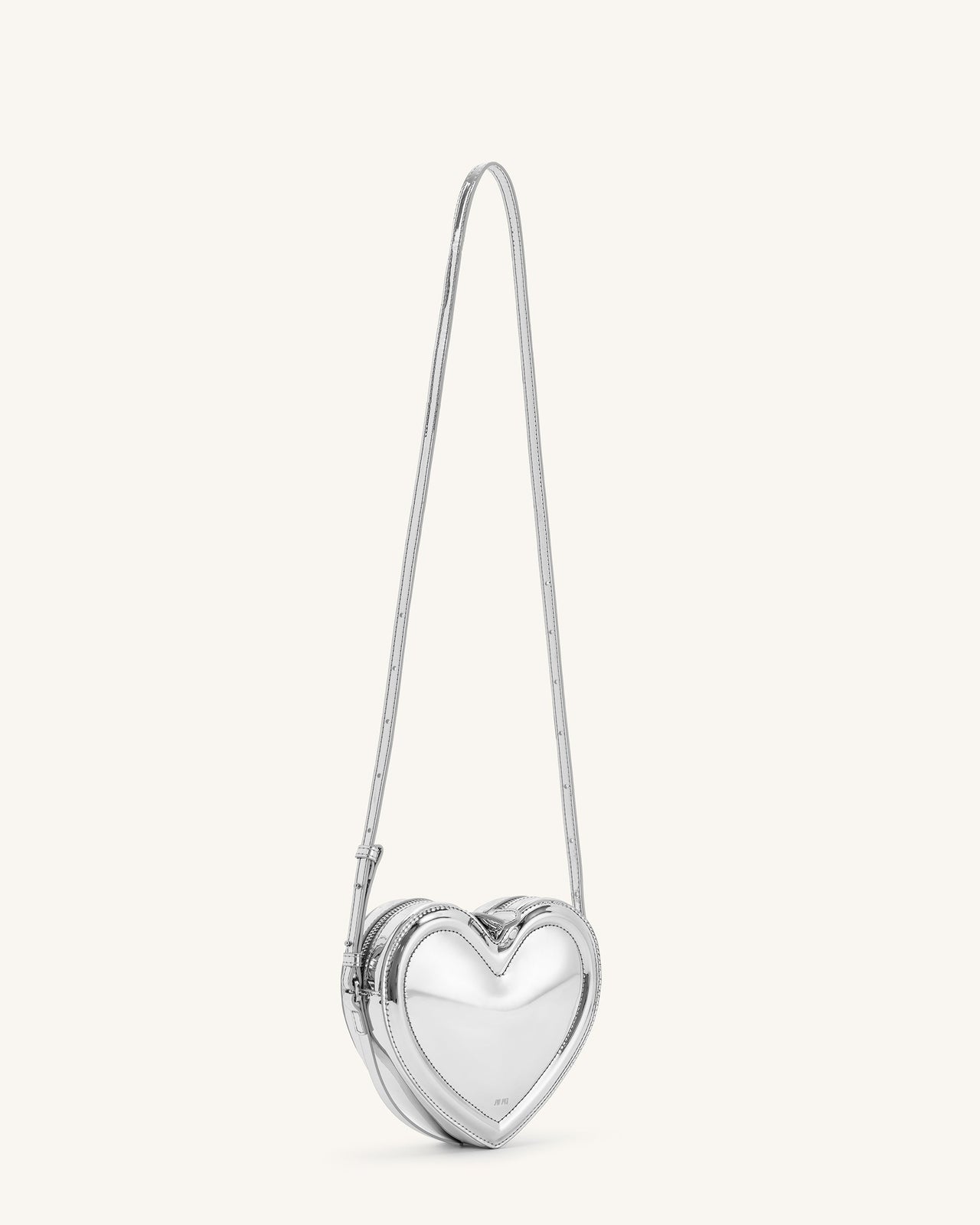Borsa a forma di cuore Arlene - argento