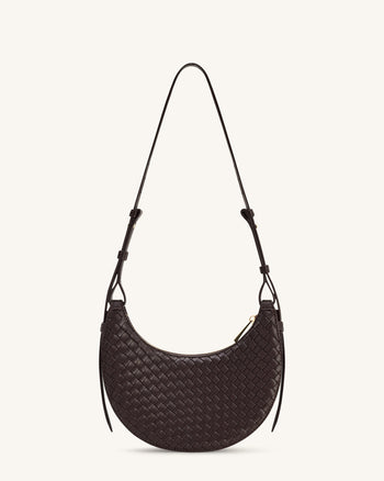 Sharon Borsa a Tracolla Intrecciata - Marrone Caffè