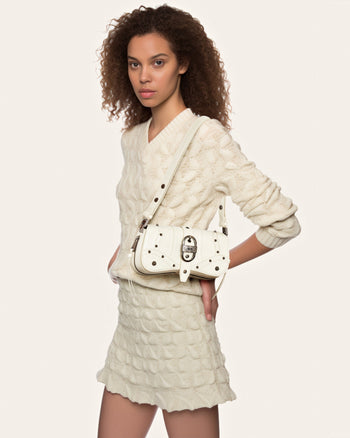 Joy Borsa a Spalla Schiacciata - Bianco