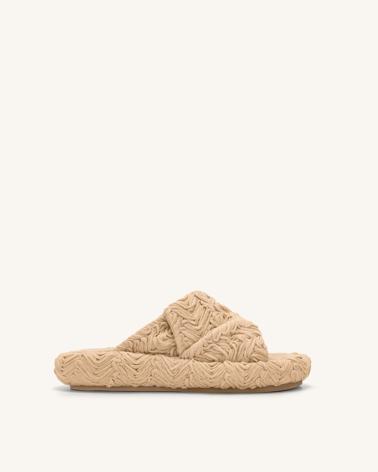 Lilah - Sandalo Intrecciato con Plateau - Beige