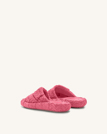 Lilah - Sandalo Intrecciato con Plateau - Rosa rossa