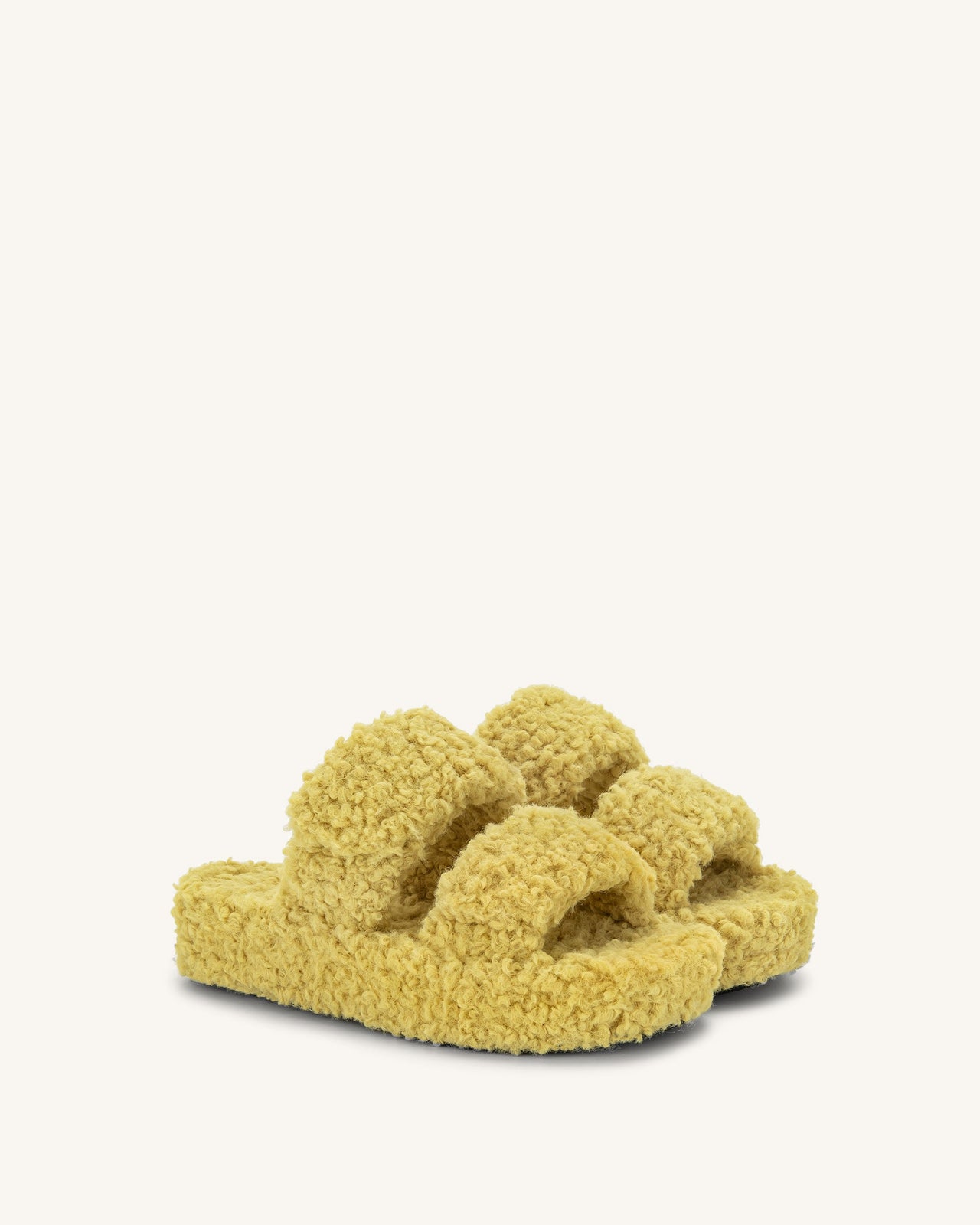 Lexi - Sandalo con Plateau in Ecopelliccia - Giallo