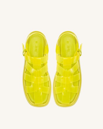 Piper - Sandalo con Plateau - Giallo