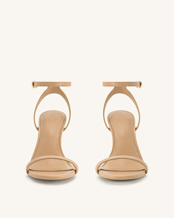 Alivia Sandali con Tacco in Metallo Dorato - Khaki