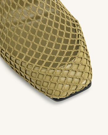 Genesis Sandali Con Tacco - Verde Oliva
