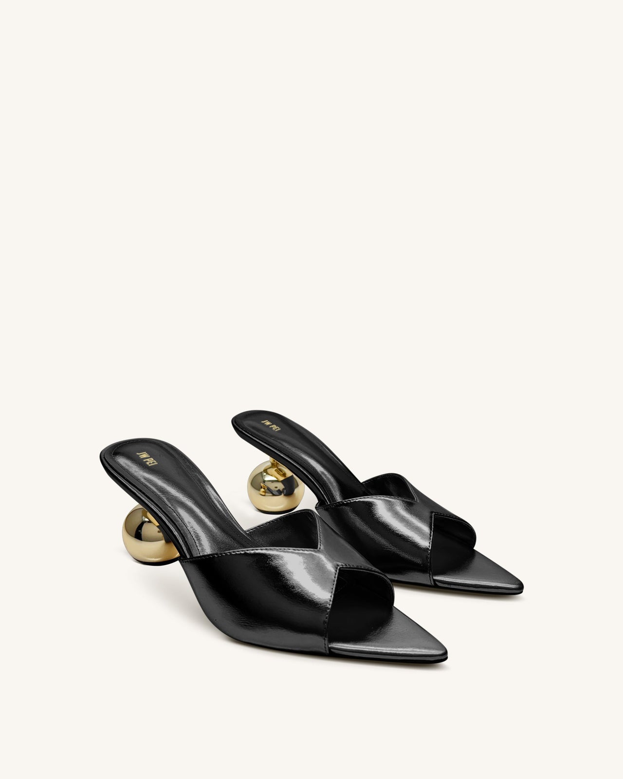 Ellie Mule Con Tacco Sfera - Nero