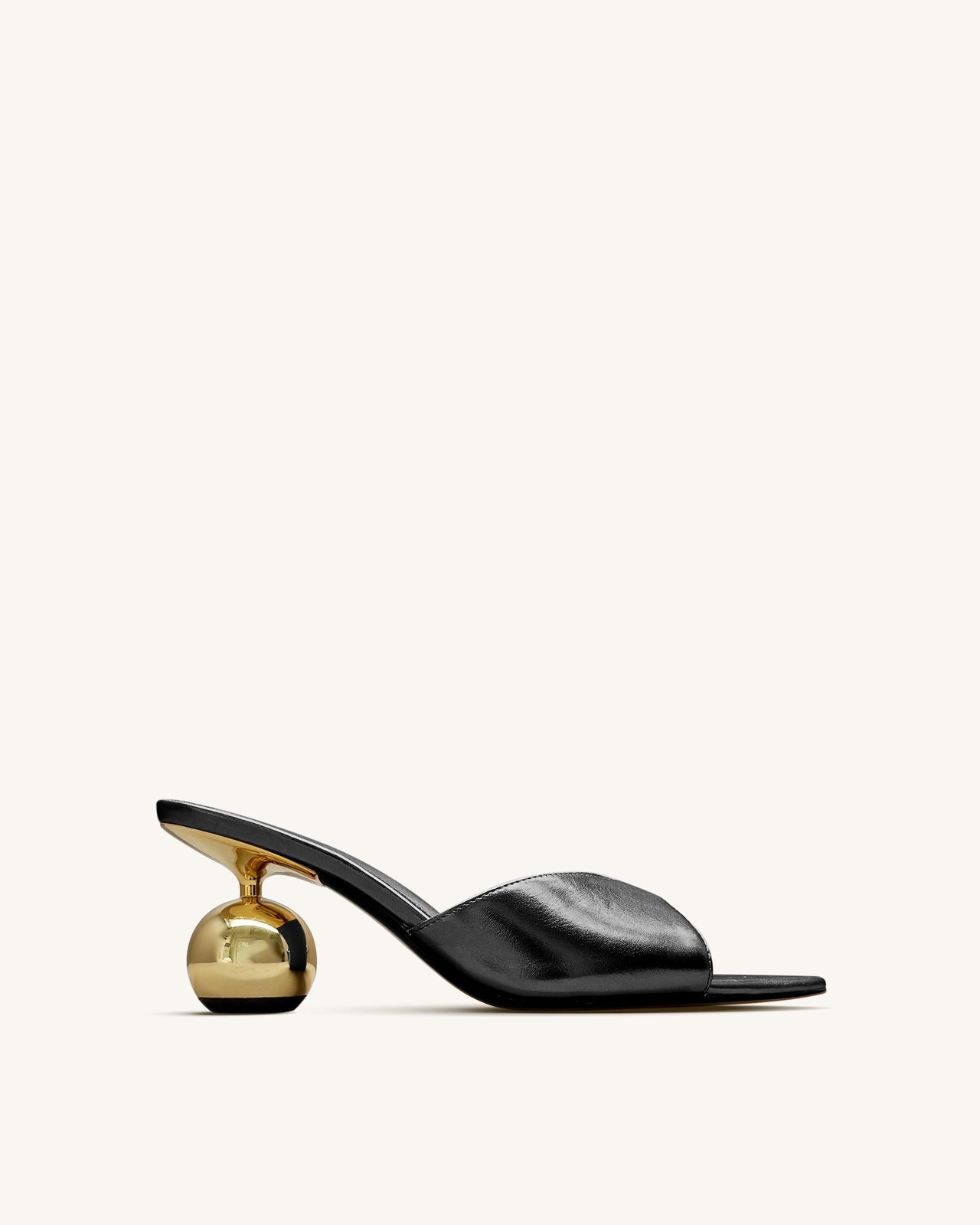 Ellie Mule Con Tacco Sfera - Nero
