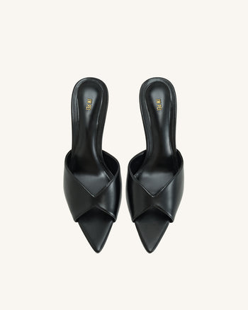 Ellie Mule Con Tacco Sfera - Nero
