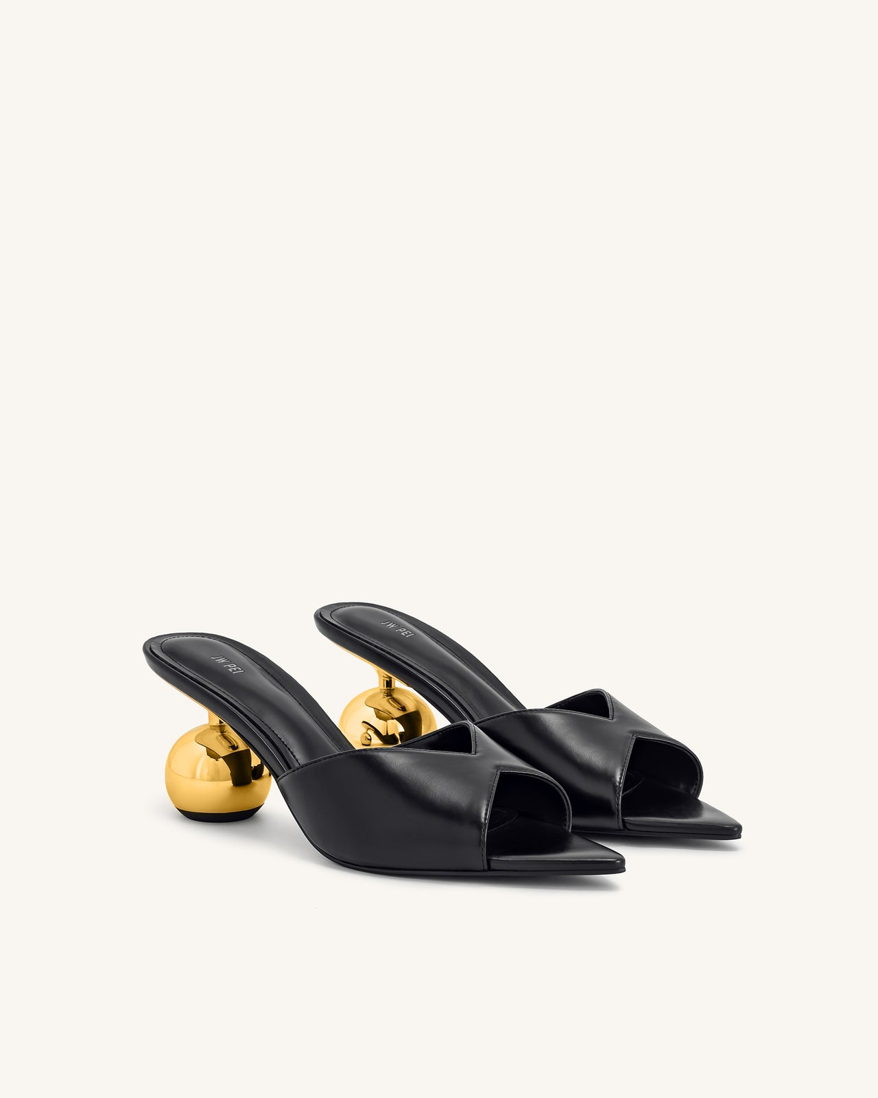 Ellie Mule Con Tacco Sfera - Nero