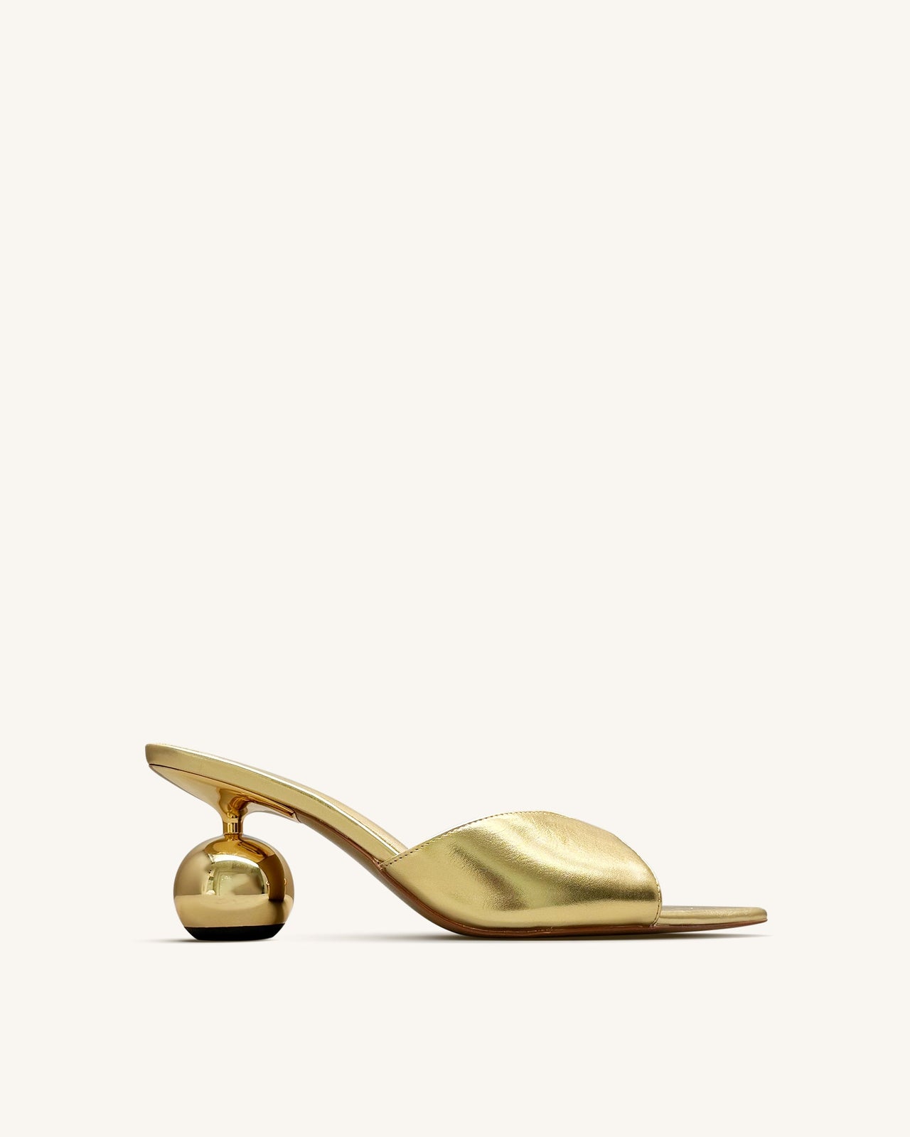 Ellie Mule Con Tacco Sfera - Oro