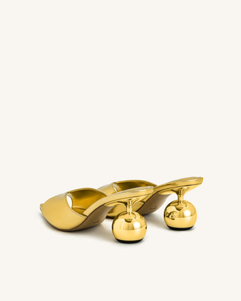 Ellie Mule Con Tacco Sfera - Oro