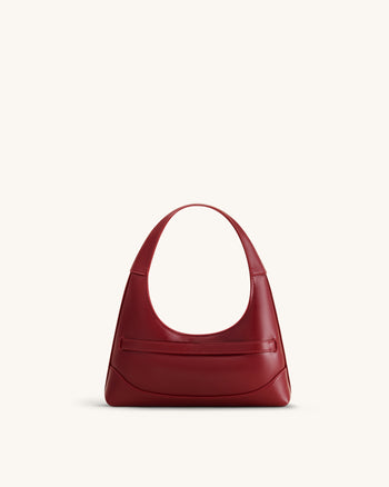 Noelle Borsa a spalla con cintura - Bordeaux scuro