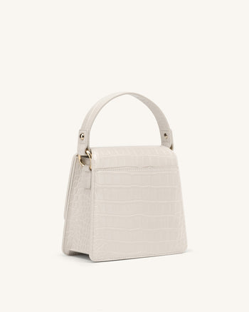 The Fae Top Handle Borsa - Ivory Cocco