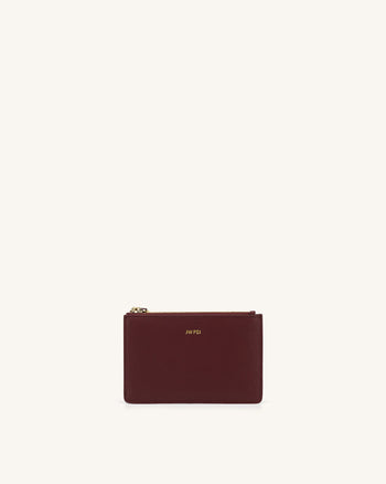 Quinn Phone Borsa- Burgumdy Vena Vegetariano Pelle