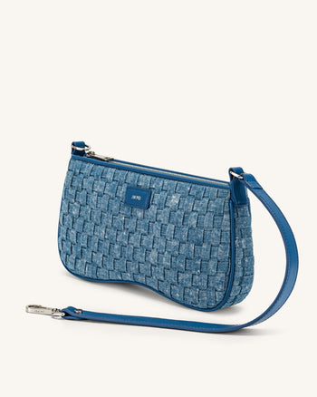 Eva Pochette - Blu Denim Weave