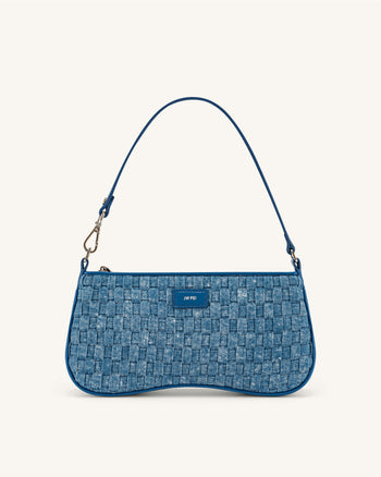 Eva Pochette - Blu Denim Weave
