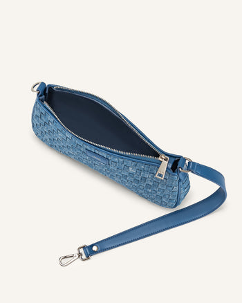 Eva Pochette - Blu Denim Weave
