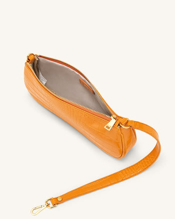 JW PEI Borsa a Tracolla Eva da Donna - Croc Giallo Albicocca