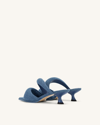 JW PEI Donna Sara Mule Denim - Blu
