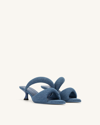 JW PEI Donna Sara Mule Denim - Blu