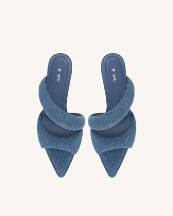 JW PEI Donna Sara Mule Denim - Blu