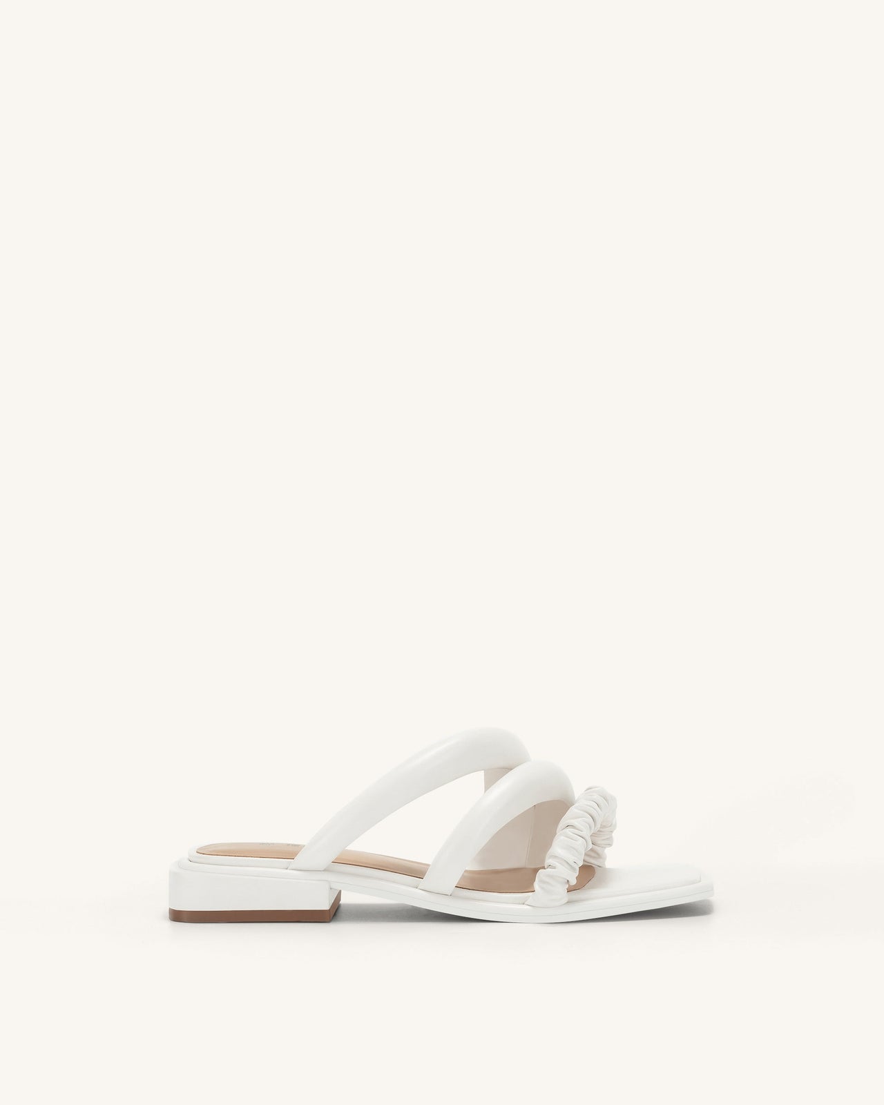 Jada Flat Mule - Bianco