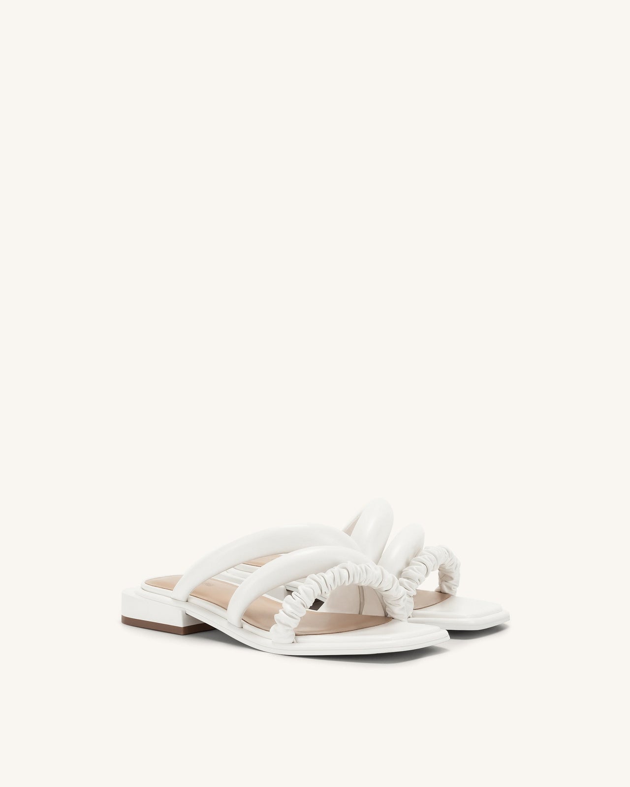 Jada Flat Mule - Bianco