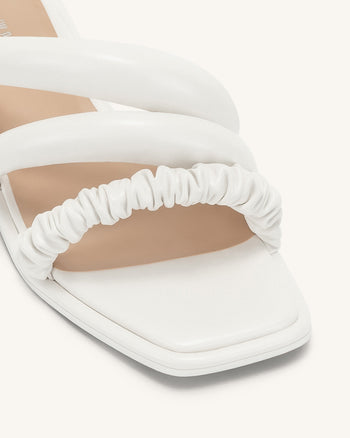 Jada Flat Mule - Bianco