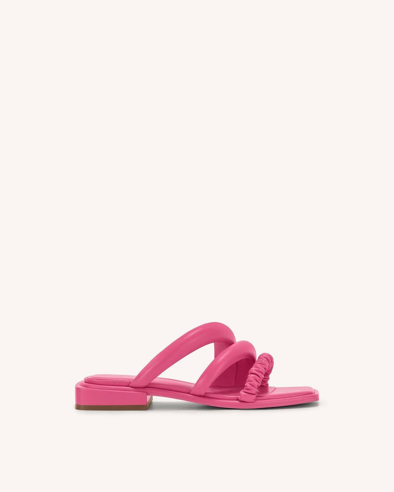 Jada Flat Mule - Rosa rossa