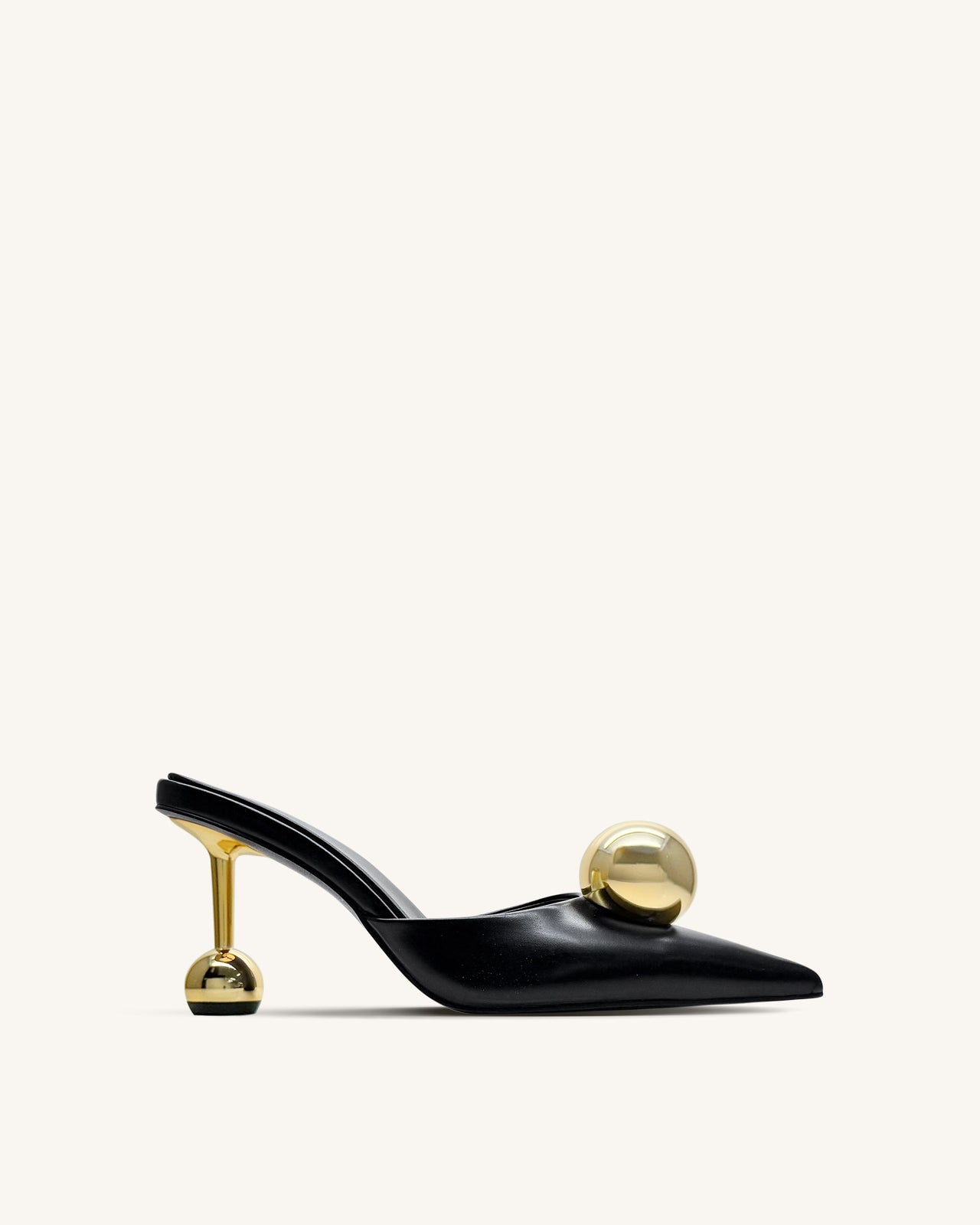 Sofia Mule Con Tacco Sfera - Nero