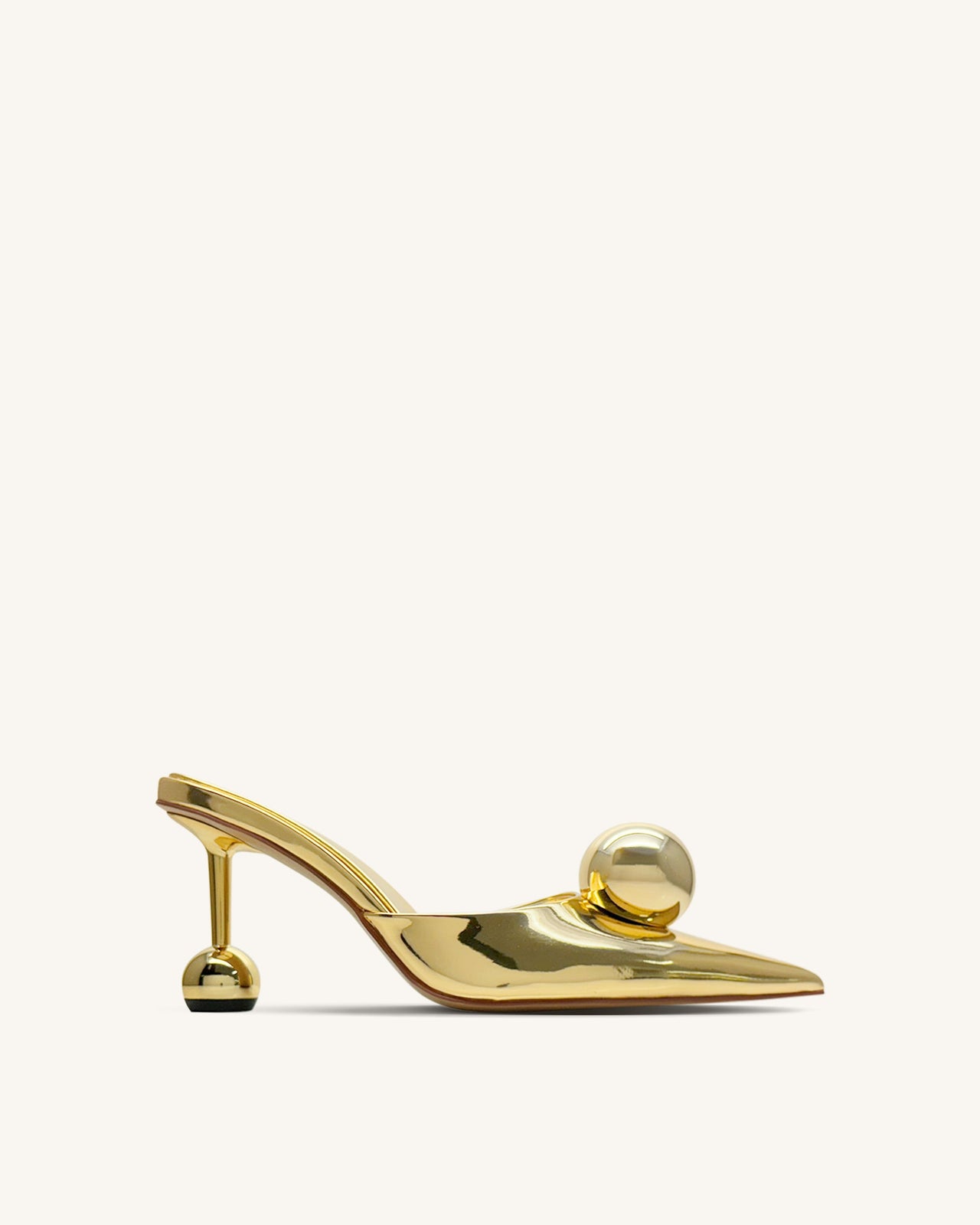 Sofia Mule Con Tacco Sfera - Oro
