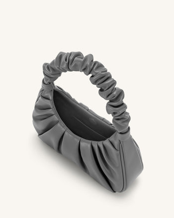 Gabbi Borsa a Mano Hobo in Pelliccia Sintetica - Grigio