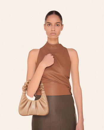 JW PEI Borsa a Mano Gabbi Increspata da Donna - Zucchero di canna