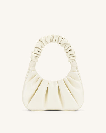Gabbi Borsa Hobo Arricciata - Bianco