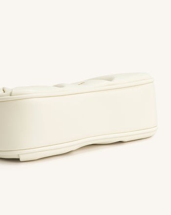 Gabbi Borsa Hobo Arricciata - Bianco