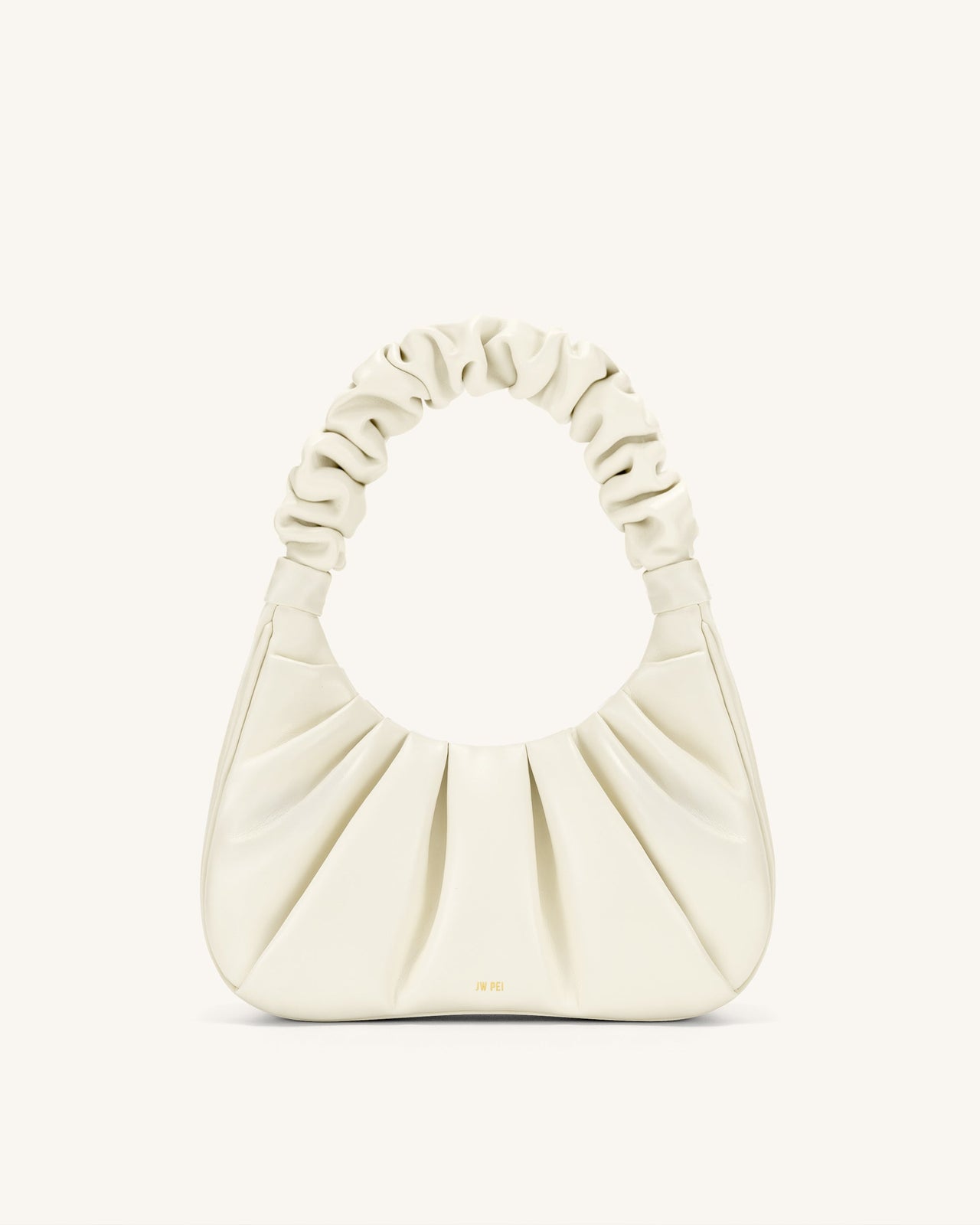 Gabbi Borsa Hobo Arricciata - Bianco