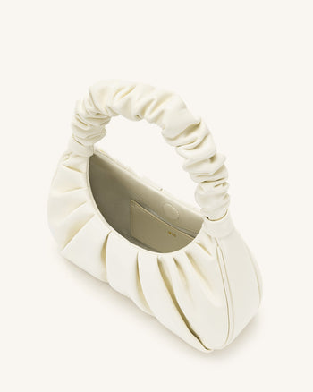 Gabbi Borsa Hobo Arricciata - Bianco