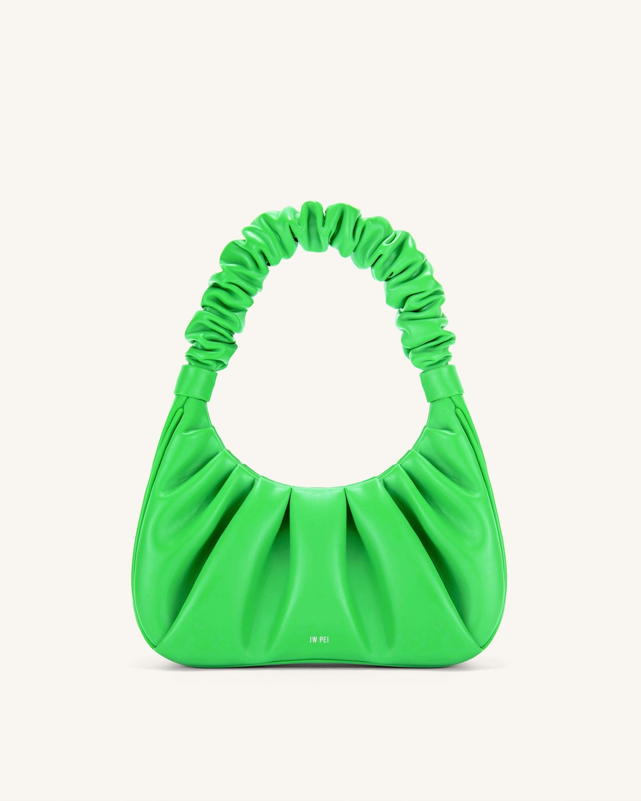 JW PEI Borsa a Mano Gabbi Increspata da Donna - Verde Neon