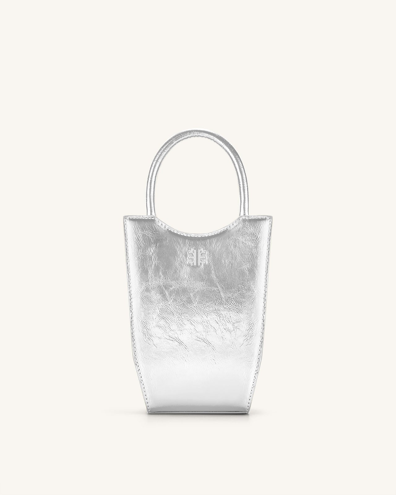 JW PEI Borsa Porta Telefono FEI metallizzata Donna - Argento