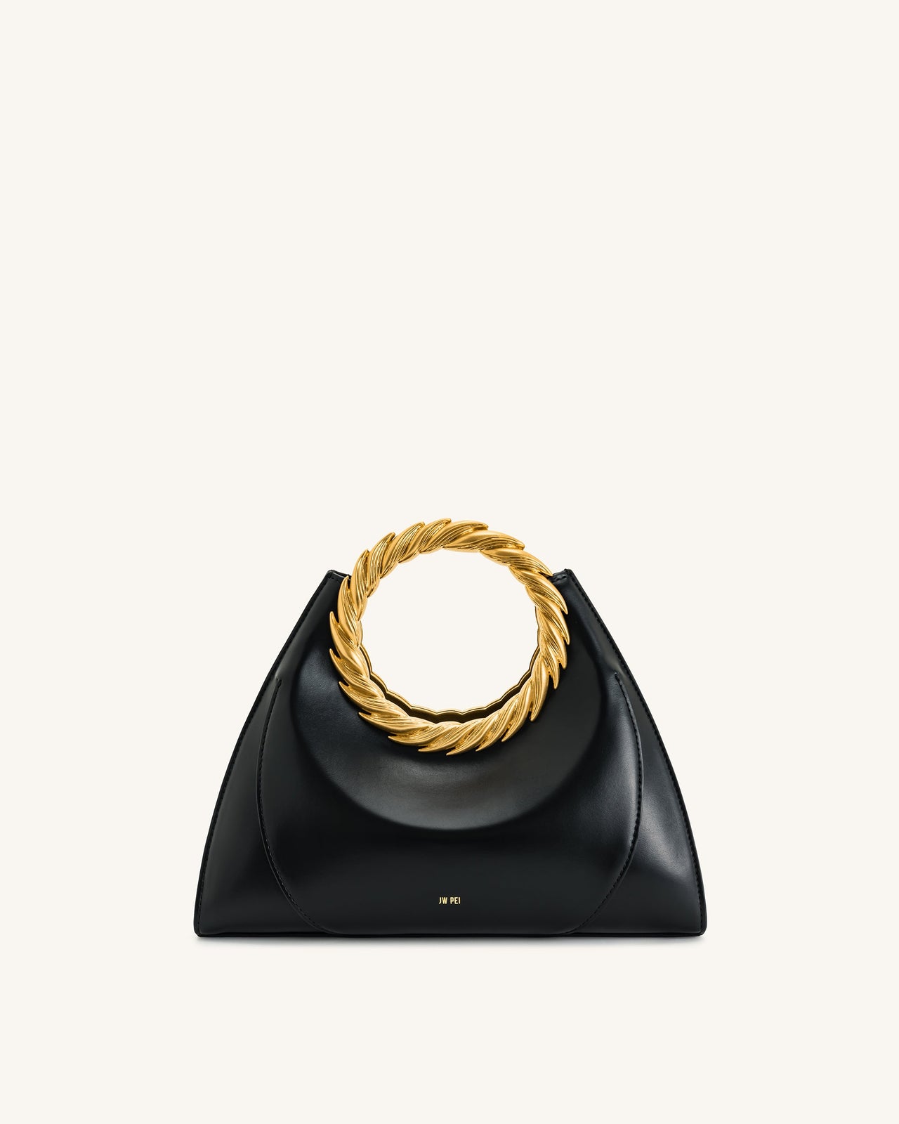Amiya Borsa Con Manico A Foglia - Nero