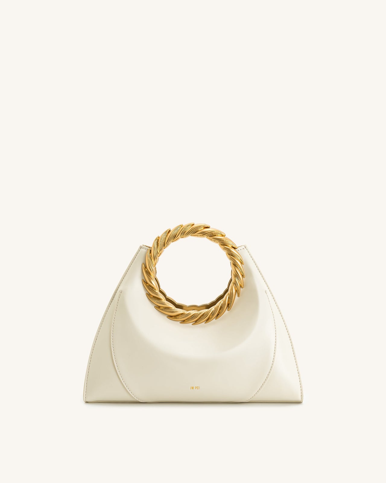 Amiya Borsa Con Manico A Foglia - Bianco