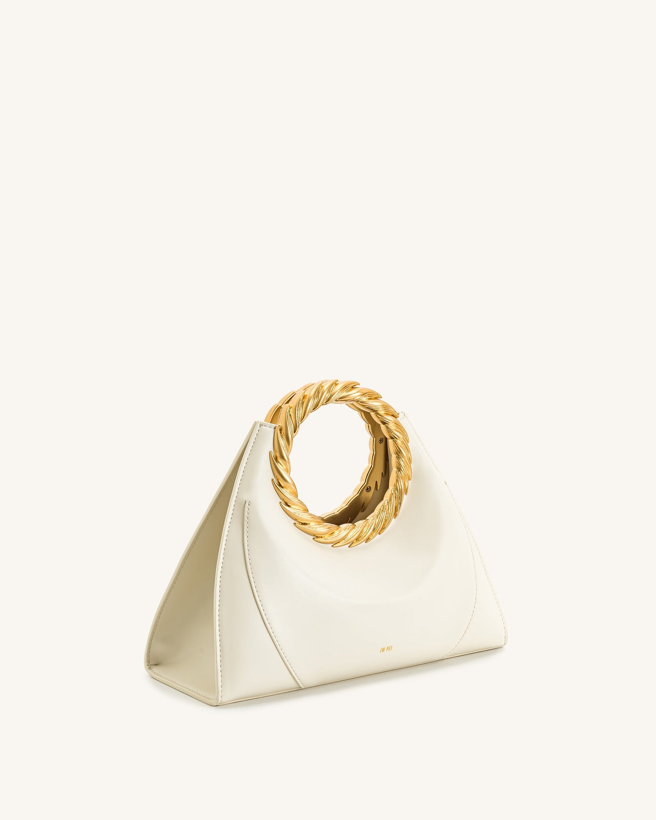 Amiya Borsa Con Manico A Foglia - Bianco