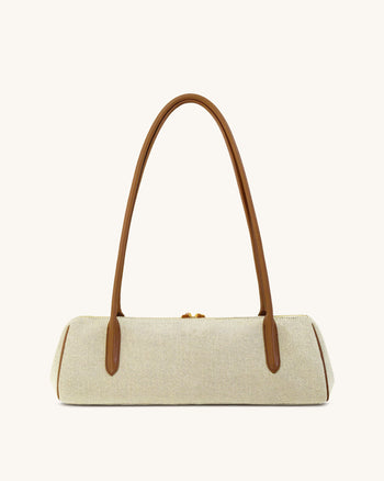 Nova Borsa a Spalla - Tela Marrone
