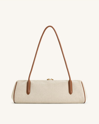 Nova Borsa a Spalla - Tela Marrone